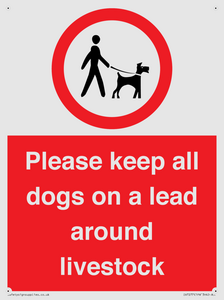 Please keep all dogs on a lead around livestock